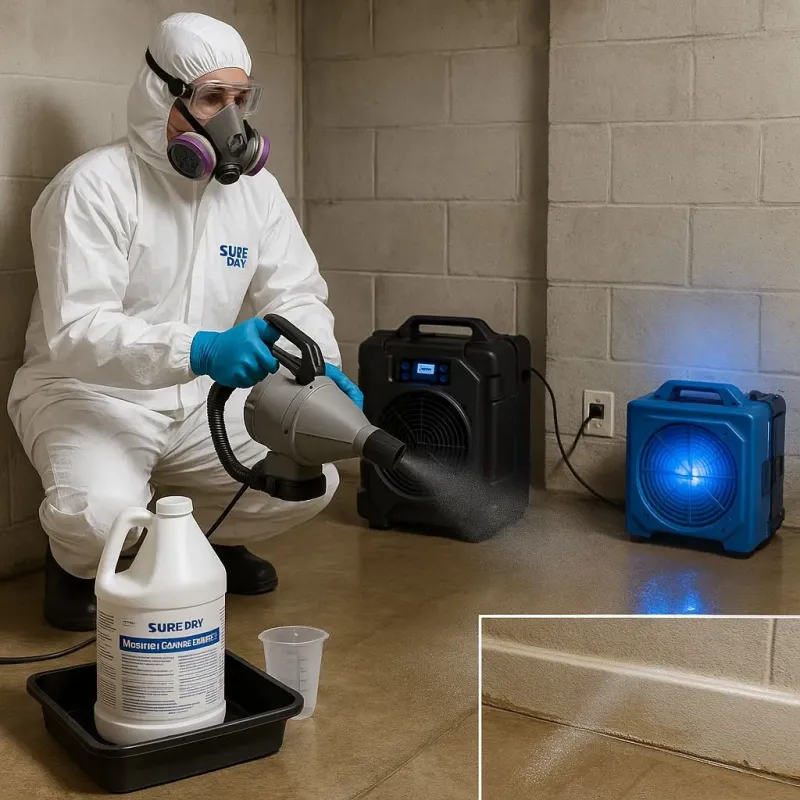 Sanitization and Odor Removal process in Beverly Cove, MA
